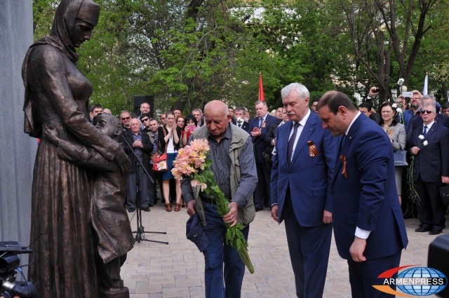 Երևանում բացվեց բլոկադային Լենինգրադի երեխաներին նվիրված հուշարձան