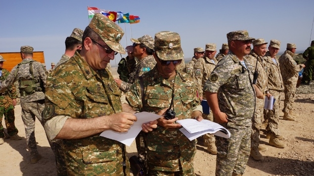 Армянское воинское подразделение участвует  в учениях Внезапной проверки ОДКБ