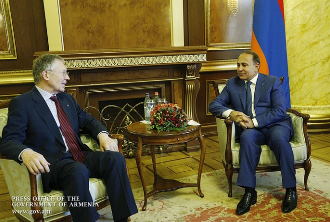 ՀՀ վարչապետը բարձր է գնահատել դեսպան Մորելի ներդրումը հայ-
գերմանական կապերի սերտացման գործում