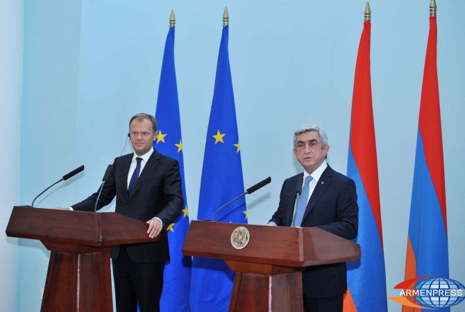 EU aims at reaching free visa regime with Armenia: Tusk