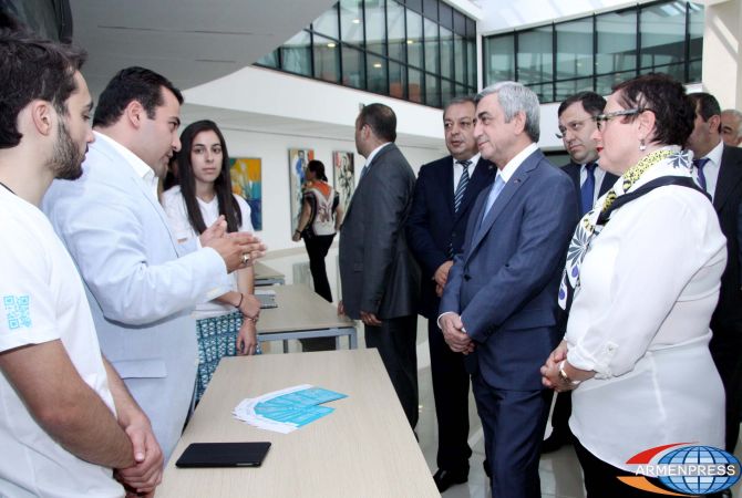 Youth introduced innovative ideas of investments in Artsakh and online educational platforms to 
President of Republic of Armenia