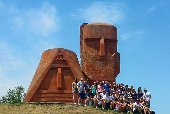 Participants of Pan-Armenian Games, representing Armenian community of Greece, visit Karabakh