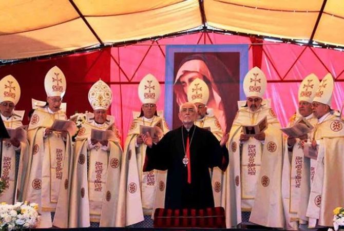 Catholicos-Patriarch of House of Cilicia Krikor Bedros delivers first liturgy after enthronement