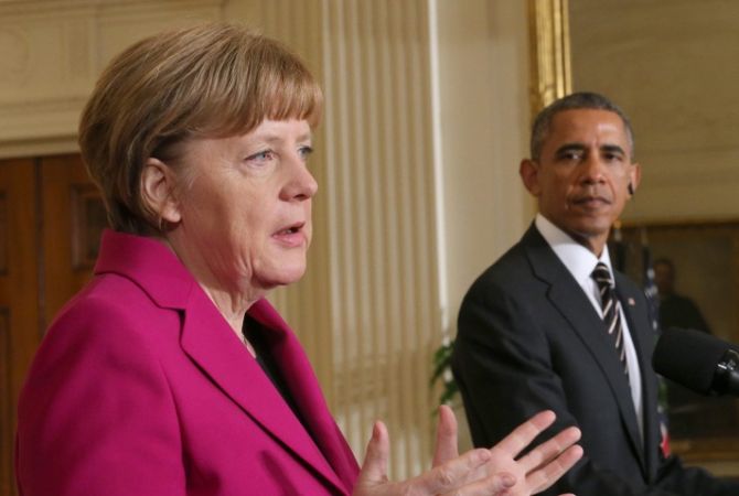 Obama discusses Ukraine situation with Merkel