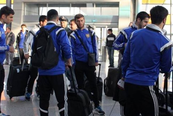 Сборная Армении по футболу выехала в Сербию
