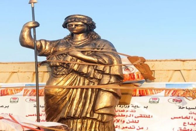 Դամասկոսում ցուցադրվում են Պալմիրայից փրկված արձանները
