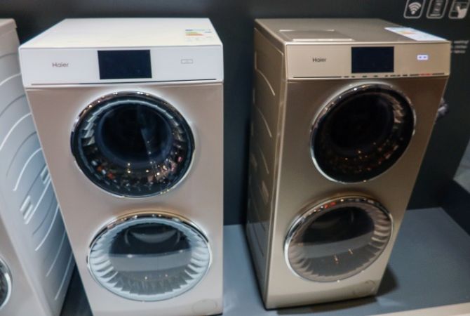 “Haier” unveils “double” washing machine