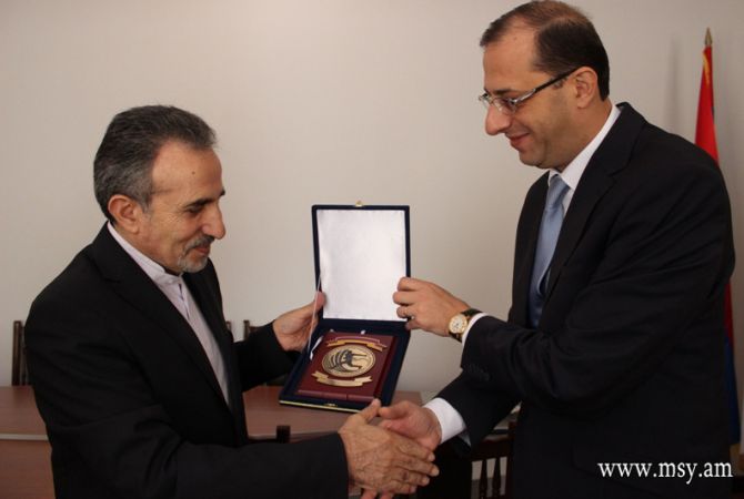 Gabriel Ghazaryan receives Iran Ambassador to Armenia