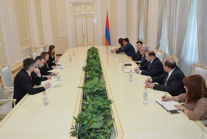 Президент Армении Серж Саргсян принял председателя Национального Собрания 
Сербской Республики Майю Гойкович