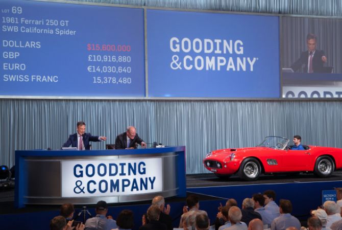 1961 Ferrari 250 GT California sells for $17 million at Amelia Island auction