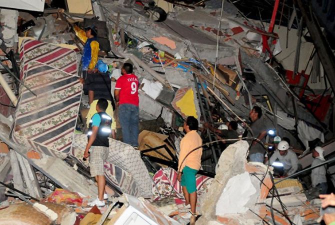 Էկվադորում երկրաշարժից զոհվածների թիվը հասել է 262-ի