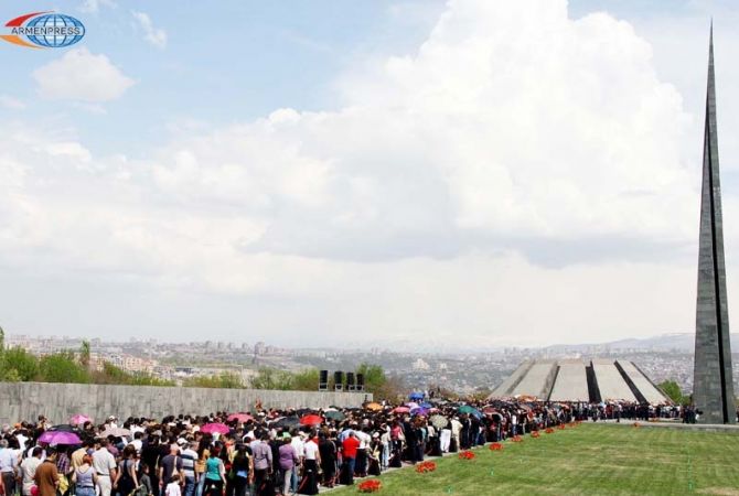APRIL 24: Armenians worldwide commemorate 101st anniversary of Armenian Genocide