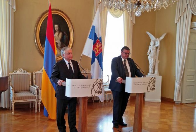 Foreign Minister of Armenia and Finland discuss Nagorno Karabakh settlement issue
