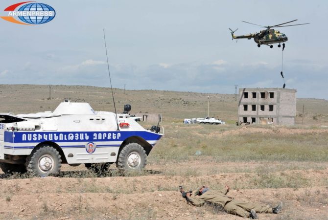 Полицейские силы в учениях ОДКБ «Кобальт-2016» разыграли сценарий ликвидации 
террористов

