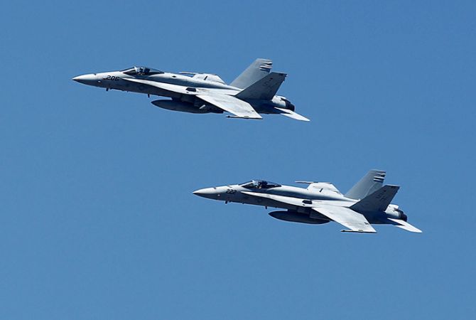 Two US Navy F-18s crash in the Atlantic off North Carolina coast