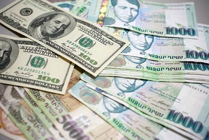 US dollar exchange rate 477.82 AMD, Russian ruble 7.24 AMD in Armenia