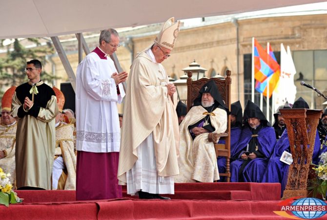 Pope Francis’ Mass begins in Gyumri 