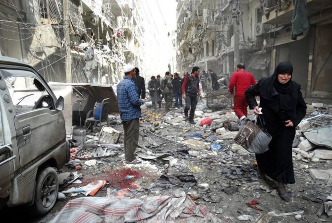 16 مواطن سوري توفي إثر قصف المعارضة المسلحة لأحياء سكنية في مدينة حلب 