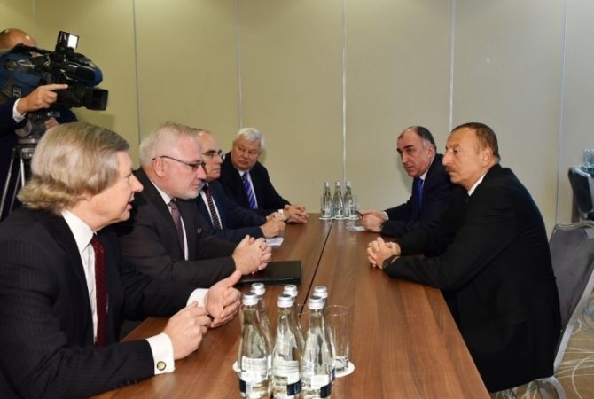 Azerbaijani President meets Minsk Group Co-Chairs in Warsaw