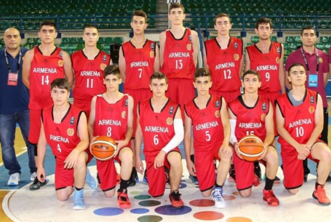 Юношеская баскетбольная команда Армении – 8-я на первенстве Европы