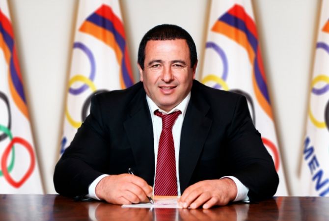 President of National Olympic Committee of Armenia sends welcoming speech to Armenian 
Olympians