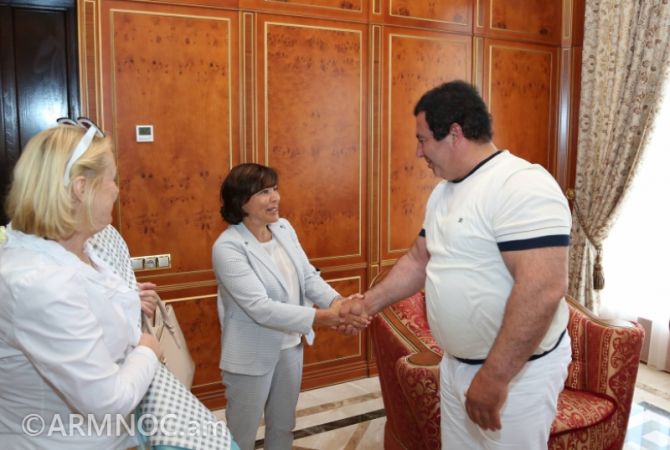 ANOC President Gagik Tsarukyan meets Irina Rodnina