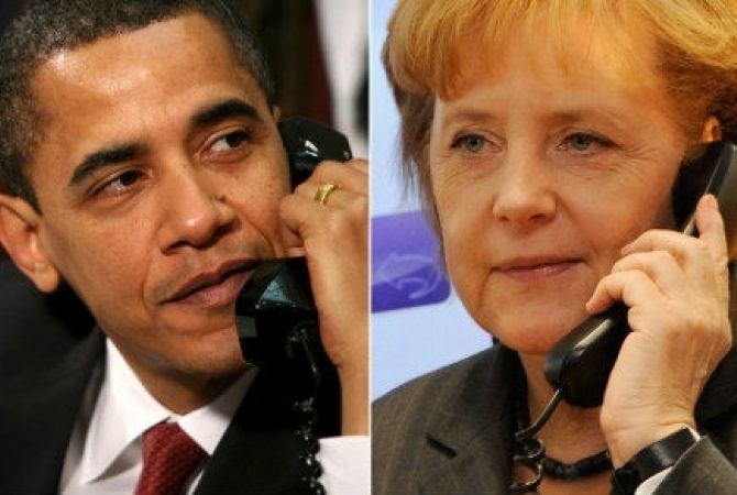Обама обсудил с Меркель теракты в Германии и Украину