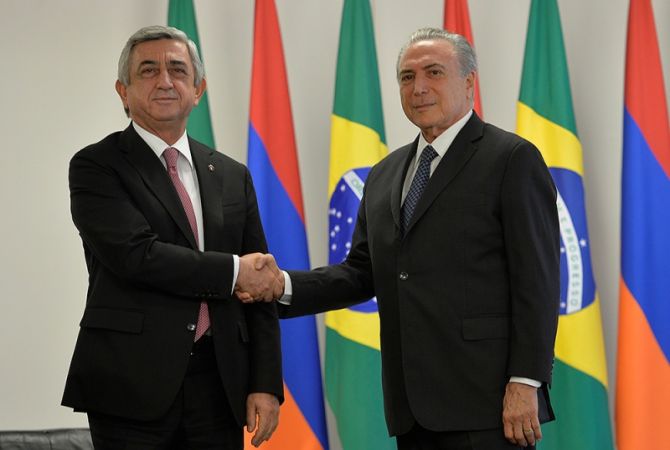 Several documents signed based on Armenian-Brazilian high-level negotiation results