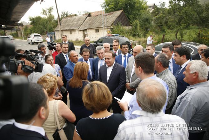 Armenian PM visits Lori province, Armenia
