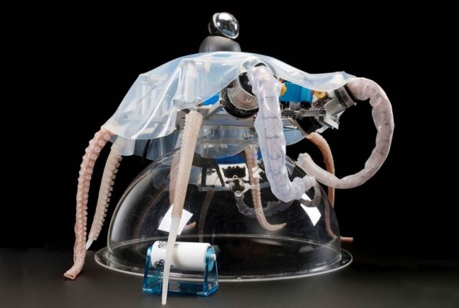 Ученые из Италии создали робота- осьминога