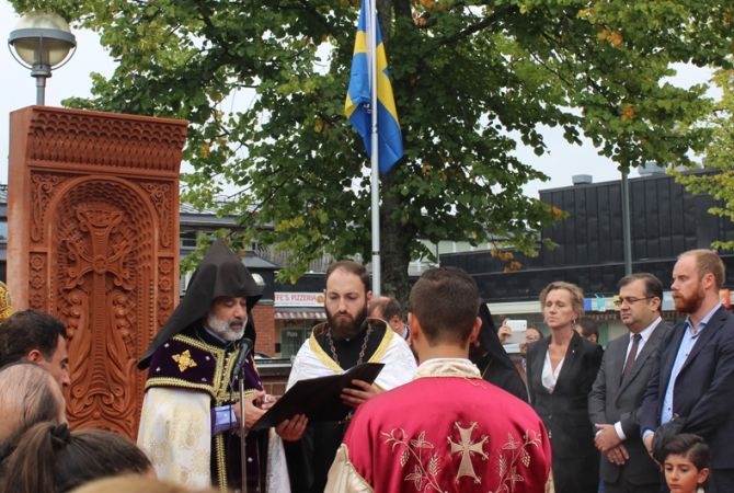 Շվեդիայի Սյոդերթելյե քաղաքում Հայոց ցեղասպանության զոհերի հիշատակի խաչքար է բացվել