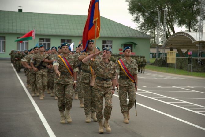 Военнослужащие ВС Армении принимают участие в проходящих в Беларуси учениях 
«Нерушимое братство-2016» 
