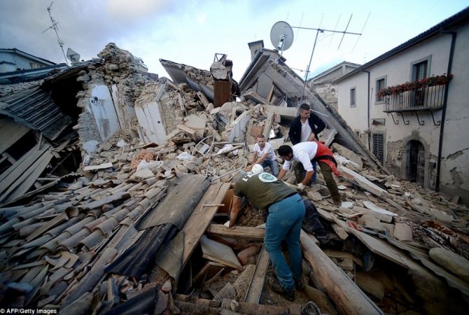 Իտալիայում ուժգին երկրաշարժ է տեղի ունեցել. կան զոհեր