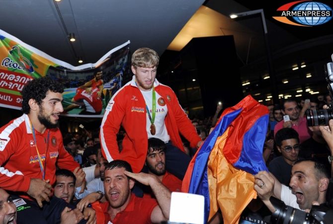 Armenian champions return from Rio