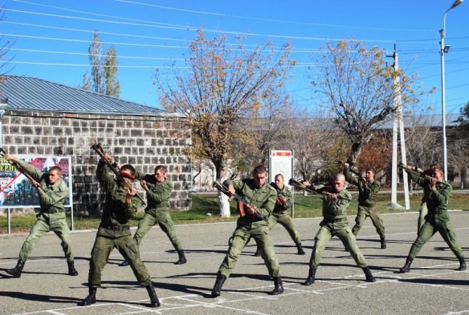 Ռուսական ռազմակայանի հետախույզները ձեռնամարտի վարժանքներ են անցկացնում Հայաստանի լեռներում