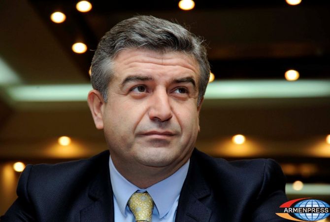Президент Армении подписал указ о назначении Карена Карапетяна премьер-министром 
Армении