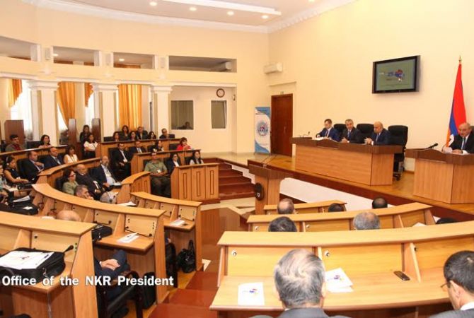 NKR President takes part in opening ceremony of youth conference
