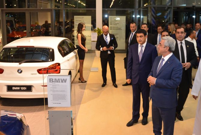 Президент Армении Серж Саргсян посетил компанию "Евромоторс"
