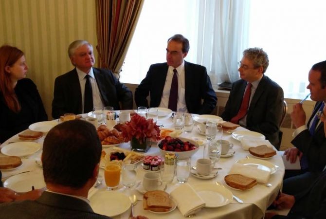 И.о. министра иностранных дел Армении встретился с представителями Еврейского 
комитета Америки
