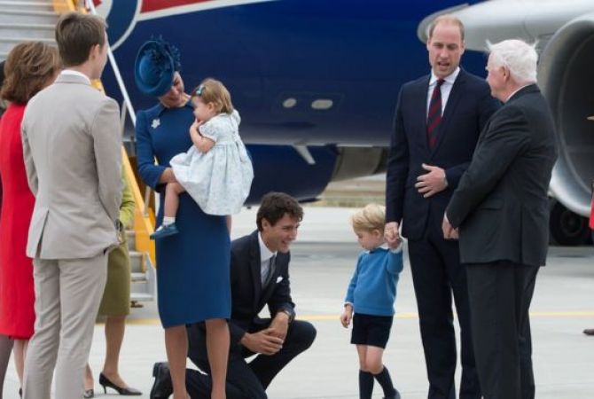 Cambridges touch down in Canada