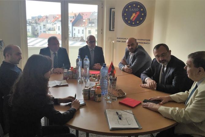 NKR FM highlights protection of Artsakh’s interests by European Armenian Federation for Justice 
and Democracy