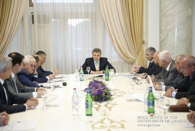 Премьер-министр Армении принял представителей Республиканского союза 
работодателей Армении и ряда общественных организаций