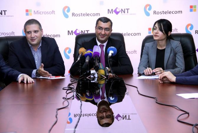 «Ռոստելեկոմը», «Մայքրոսոֆթ» և «Մոնտ» ընկերությունները Հայաստանում հայտարարել են 
համագործակցության մասին