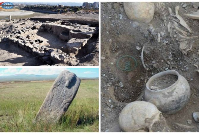 Archaeologists discover ancient “Vishapakar” (menhir) in Tirinkatar 