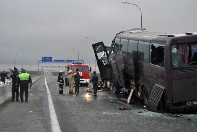 Մոսկվա-Երևան ավտոբուսի վթարի հետևանքով տուժածներից մեկը տեղափոխվել է 
Հայաստան