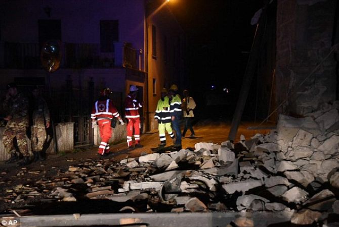 Two powerful quakes hit Italy near site of deadly August quake