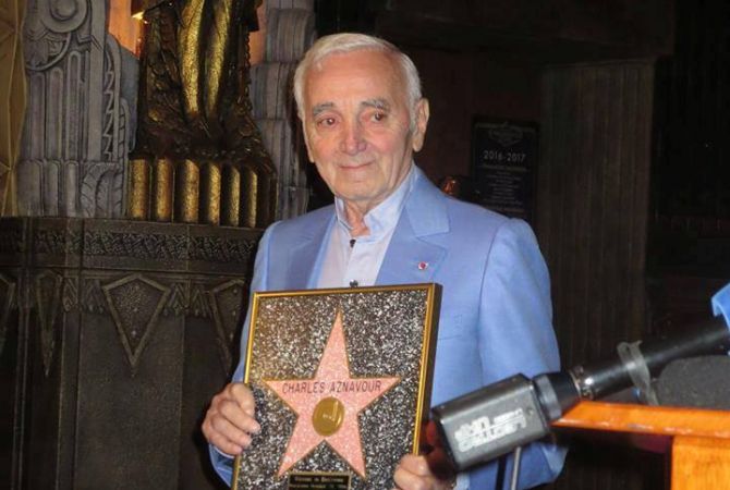 Charles Aznavour honored with Hollywood Star