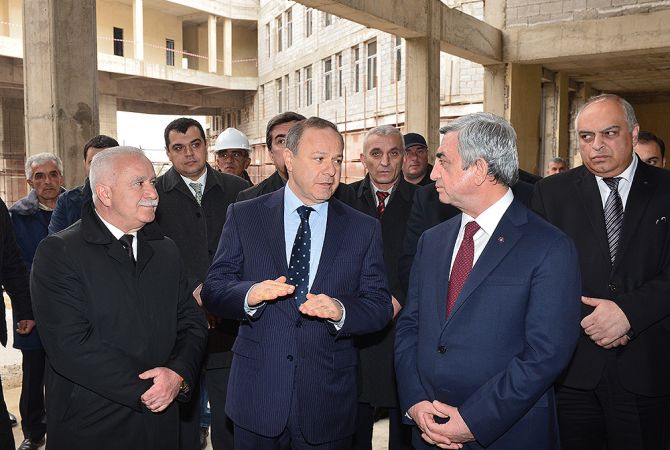 Construction of new medical center in Vanadzor is at completion stage