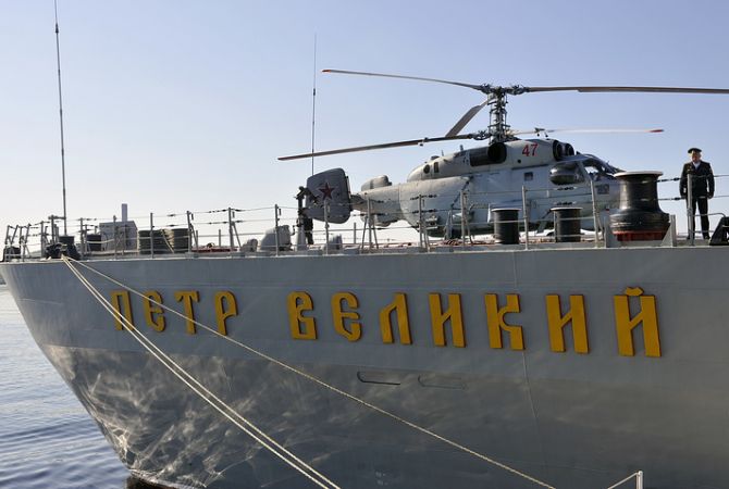 Russian shipborne air task force arrives in Mediterranean