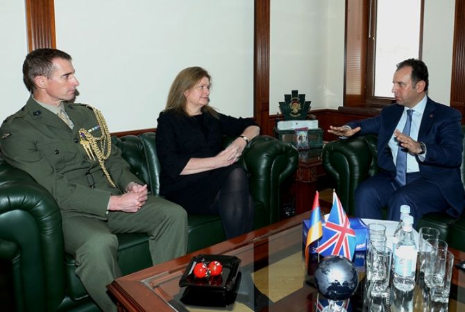 Armenian Defense Minister holds meeting with UK Ambassador 